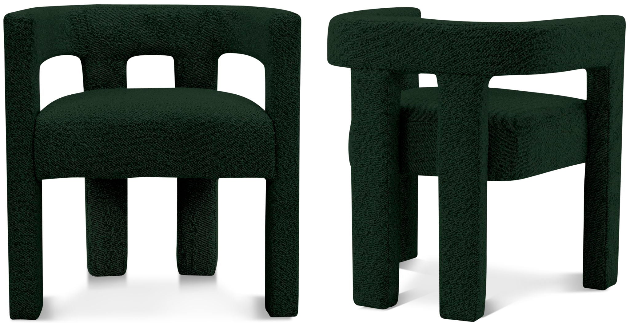 Athena - Boucle Fabric Dining Chair