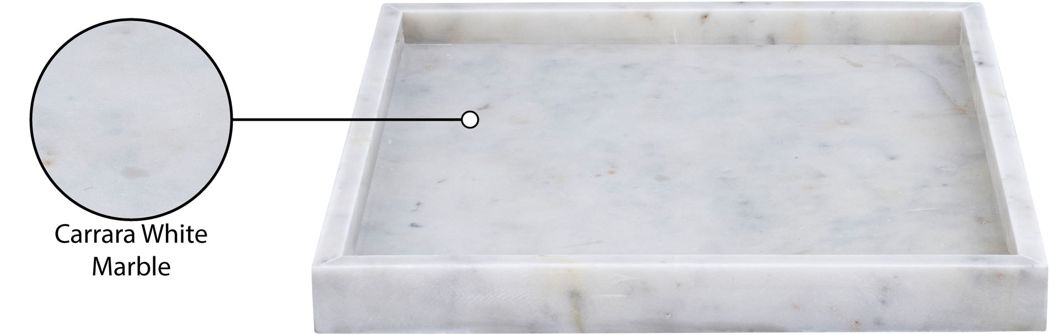 Barletta - Marble Square Tray