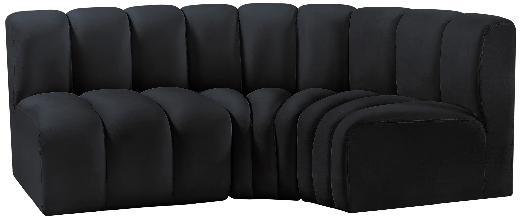 Arc - Velvet 3 Piece Sofa