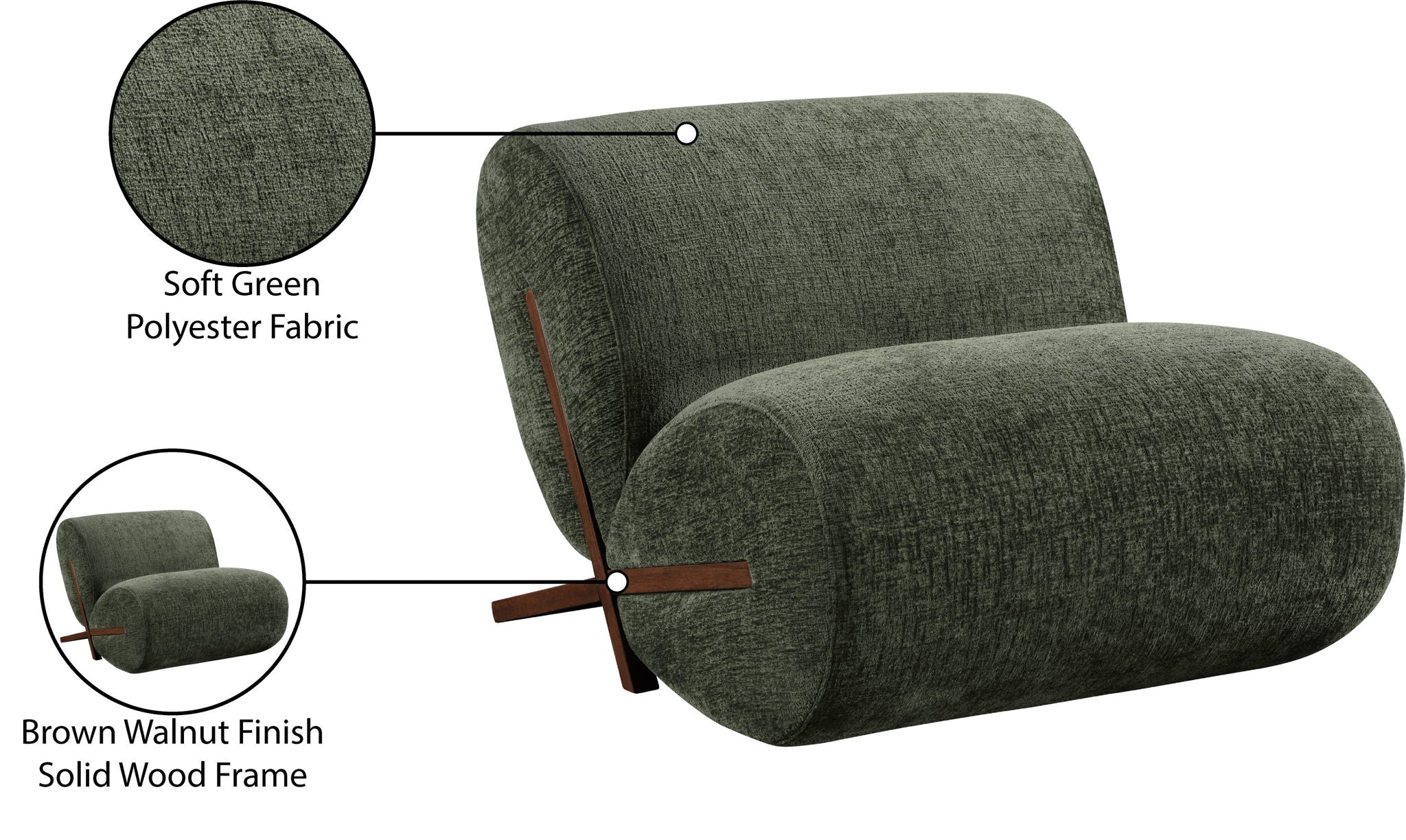 Akira - Fabric Upholstered Accent Chair