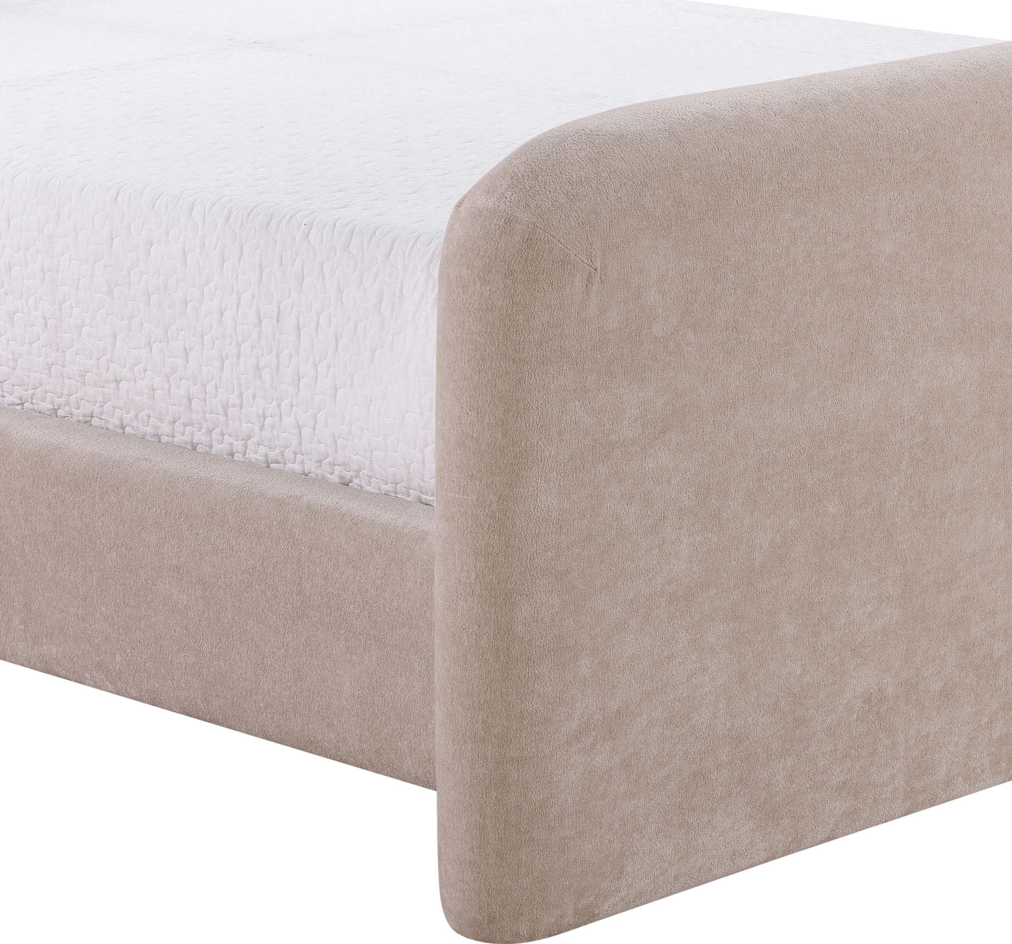 Fira - Chenille Fabric Upholstered Bed