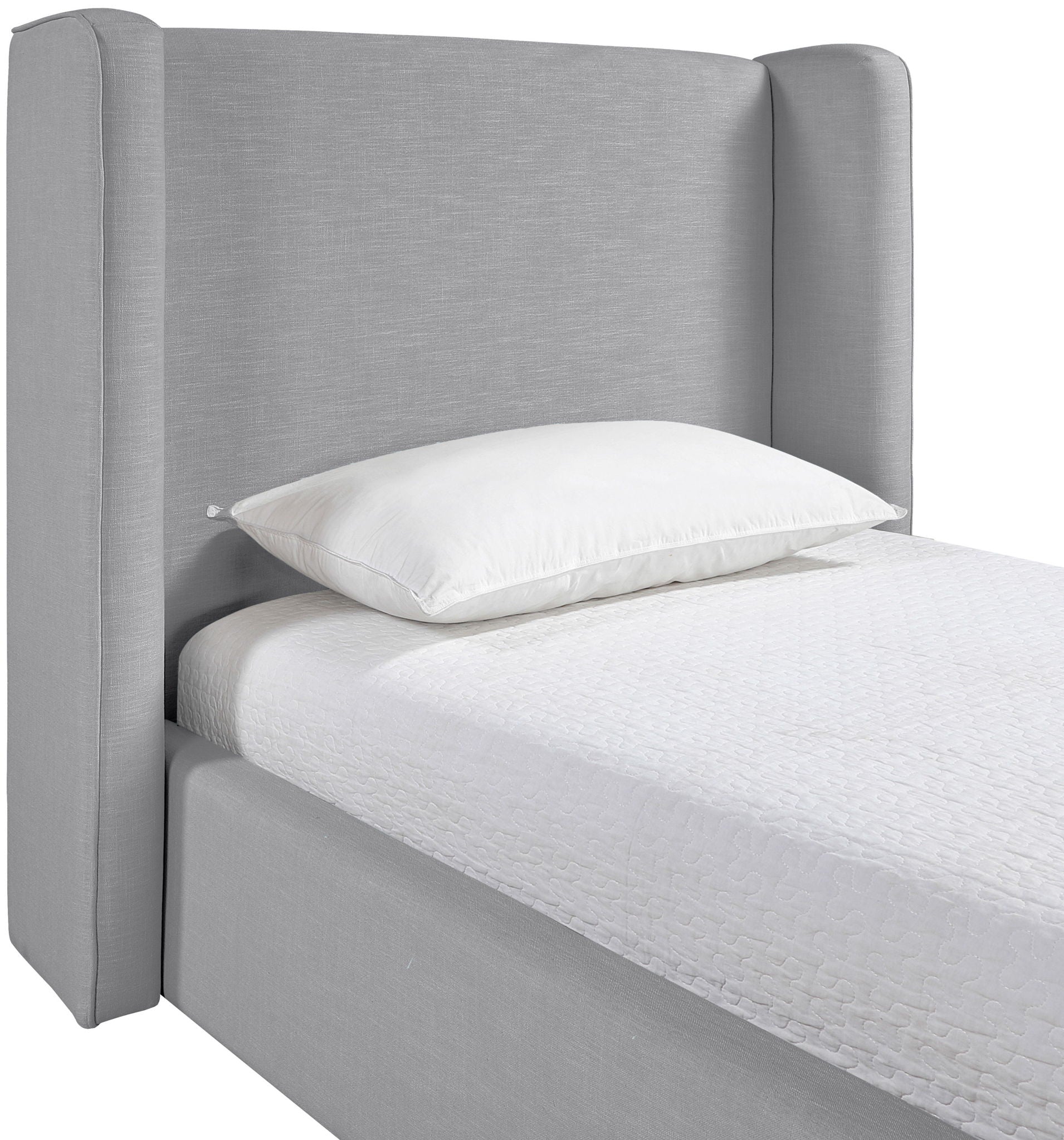 Kendall - Linen Textured Fabric Upholstered Bed