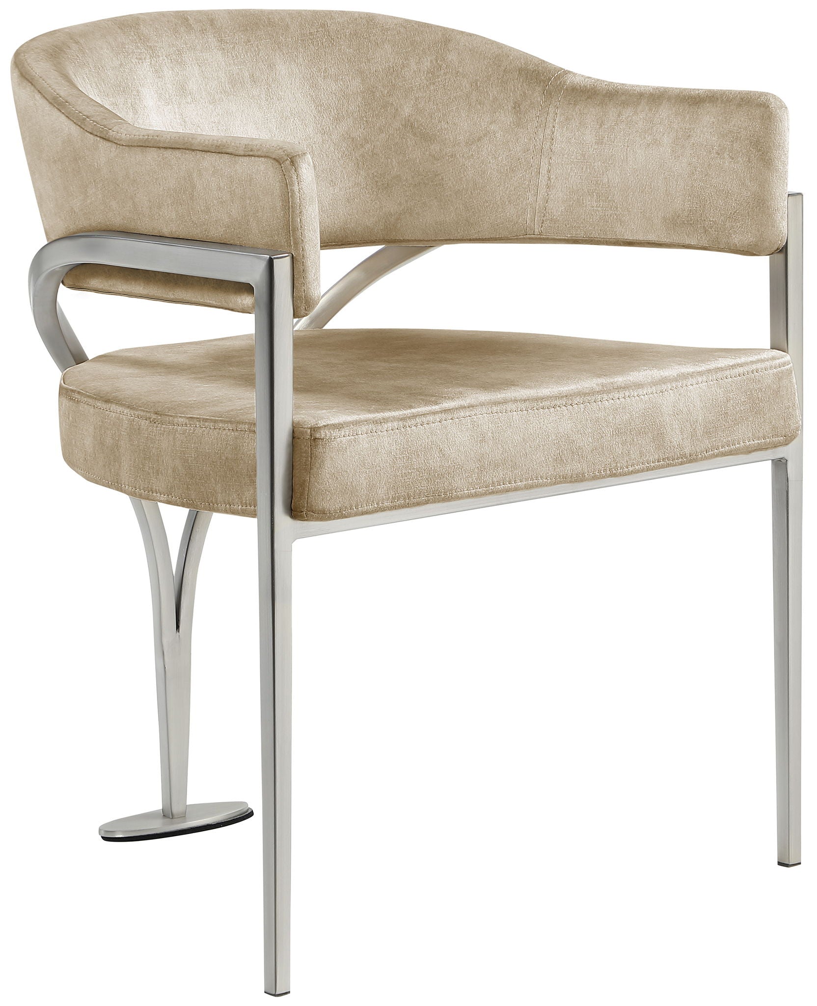Madelyn - Dining Chair (Set of 2) - Brushed Chrome