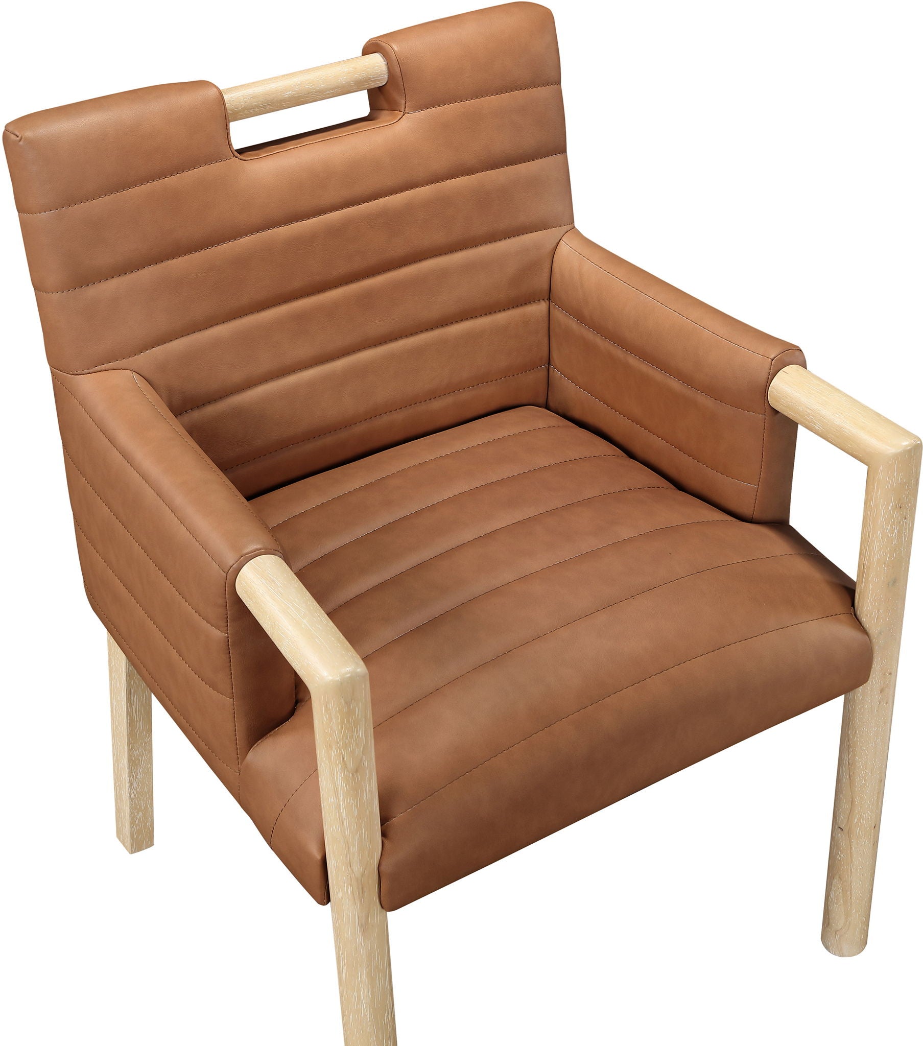 Aimee - Dining Arm Chair - Light Brown Legs
