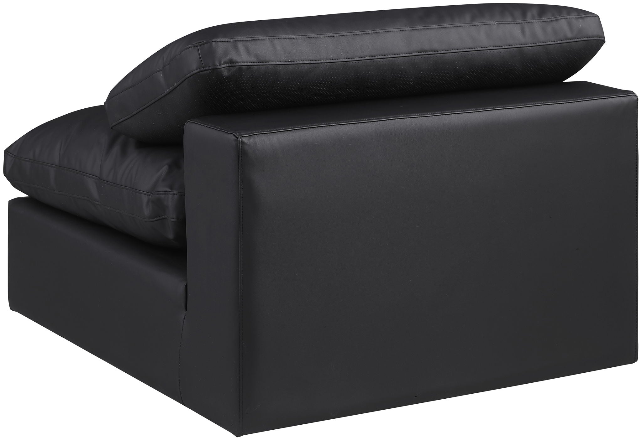 Comfy - Faux Leather Armless Chair