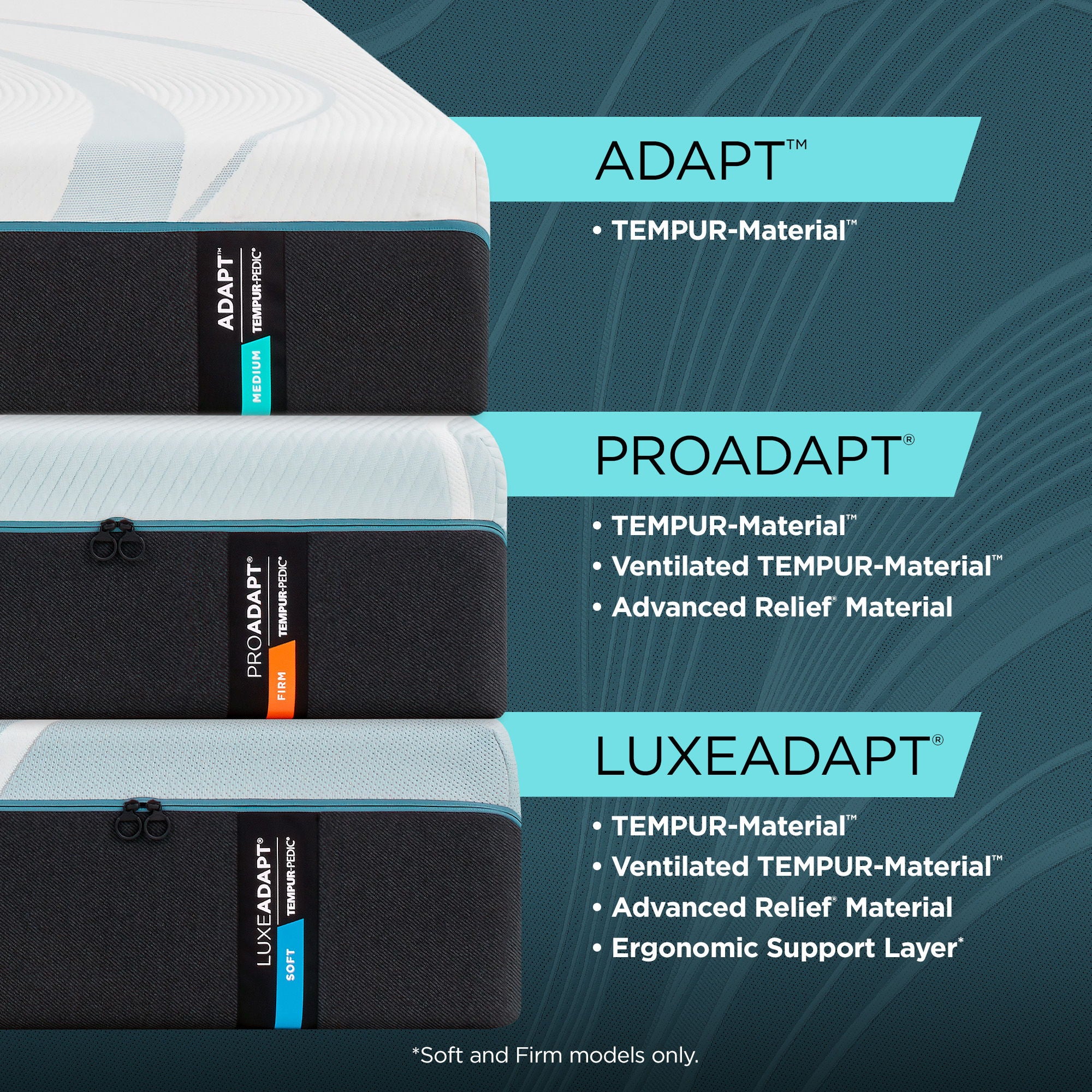 Tempur-Adapt - ProAdapt Soft Mattress