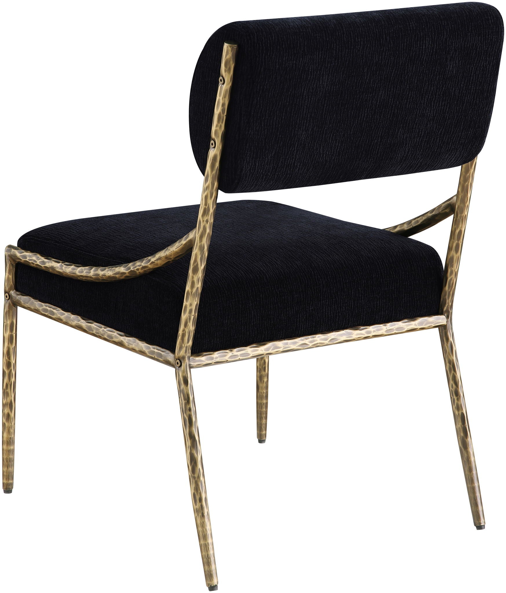 Bastille - Upholstered Dining Side Chair (Set of 2) - Brass Frame