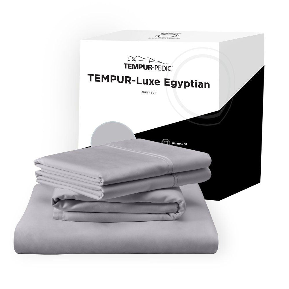 Linens - Tempur Luxe Egyptian Cotton Sheet Set - Cool Gray