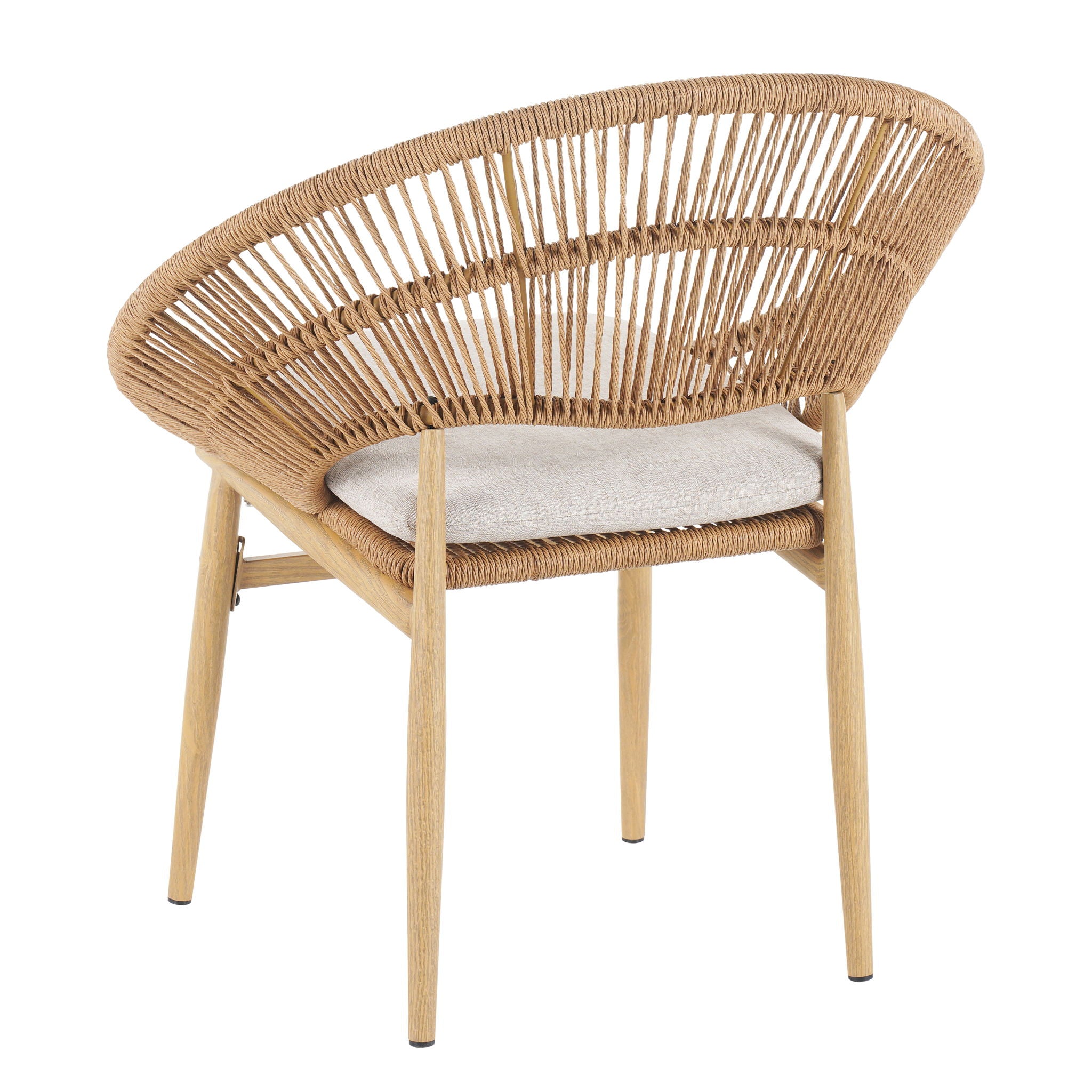 Cyril - Outdoor Papasan Style Dining Chair (Set of 2)