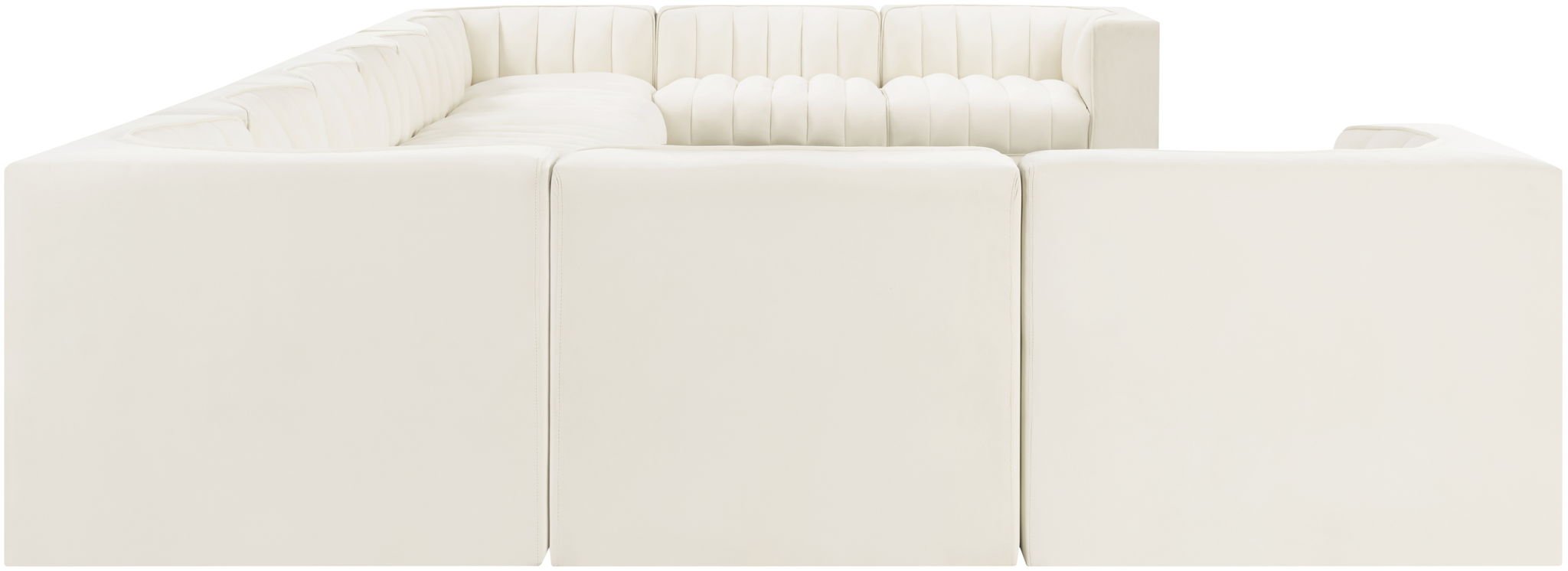 Rummi - Velvet Performance Fabric Upholstered 11 Piece Modular Sectional