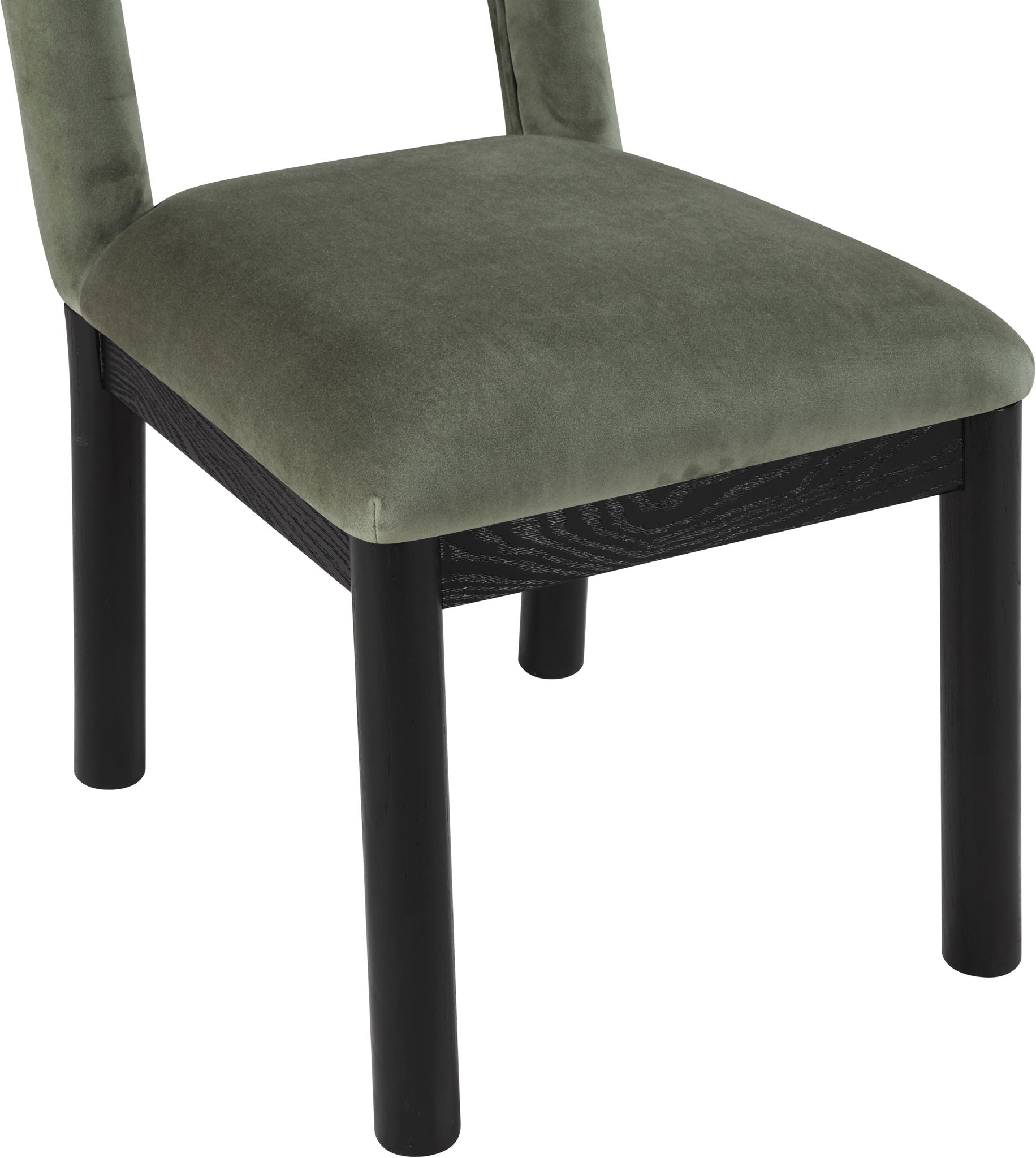 Conrad - Velvet Dining Chair With Black Legs