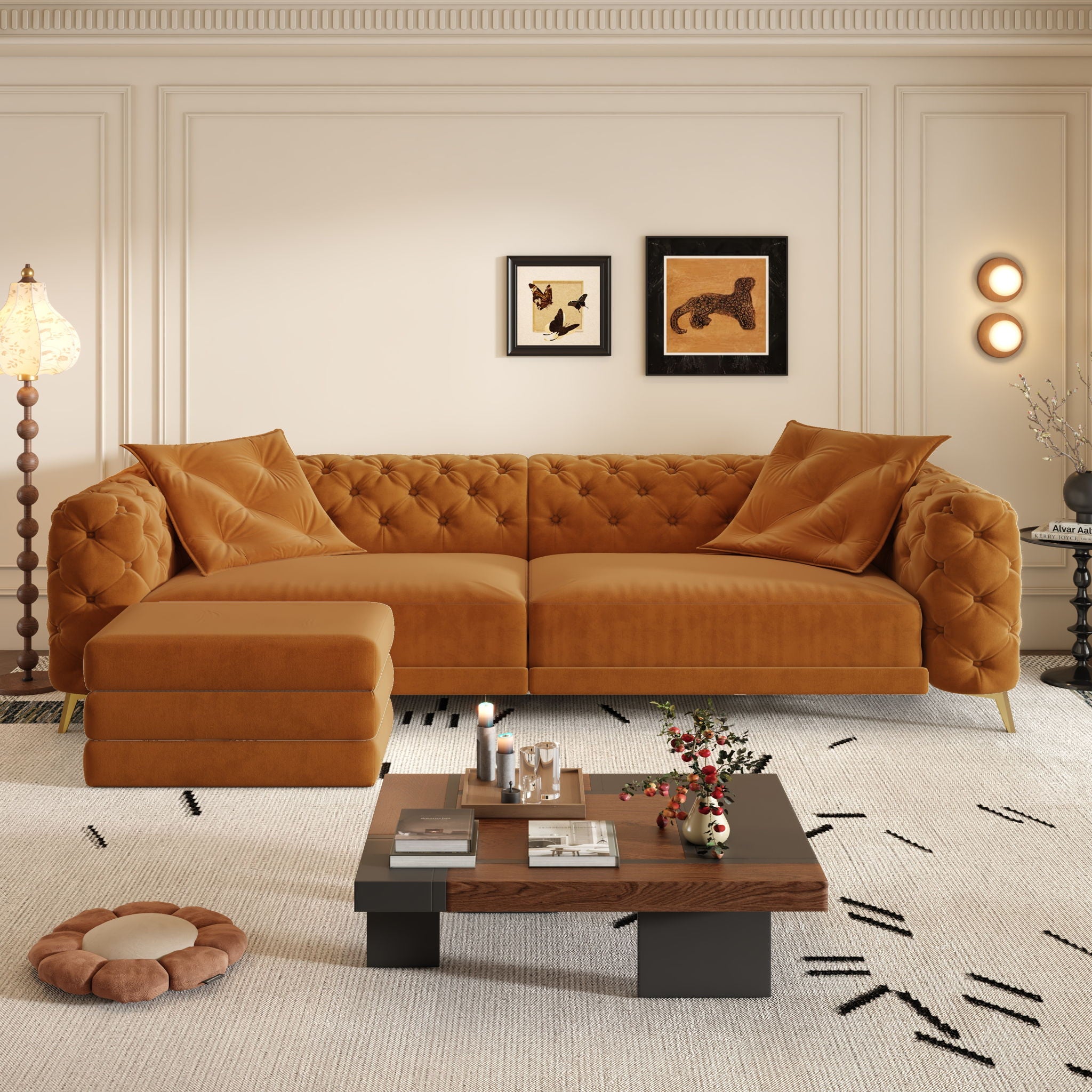 3-In-1 Convertible Sleeper Sofa