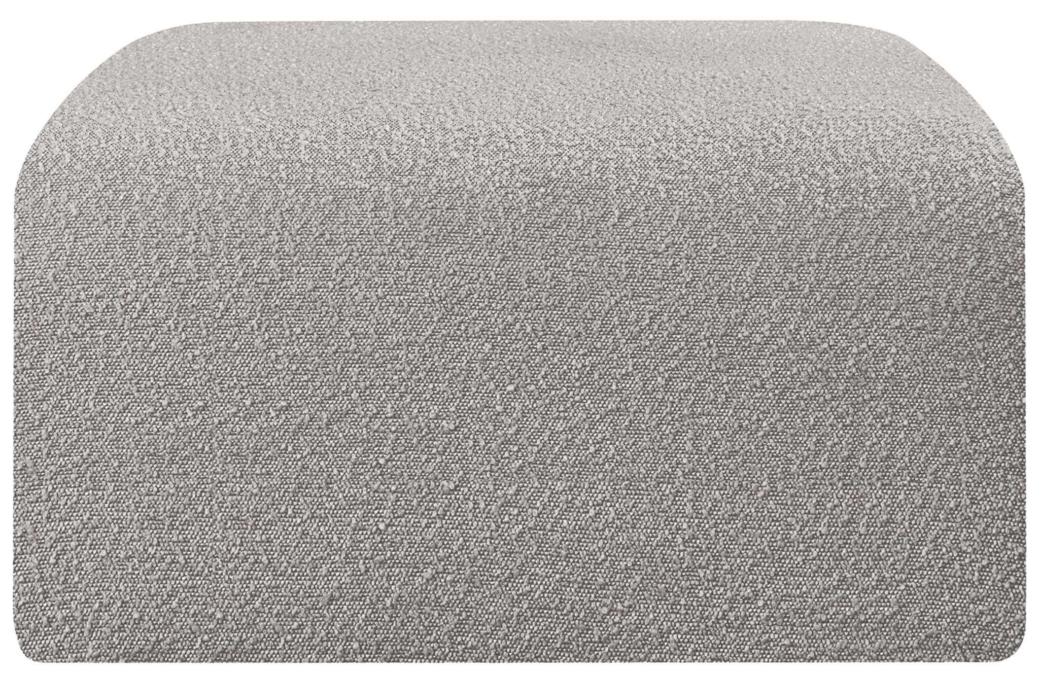 Arc - Boucle Fabric Ottoman