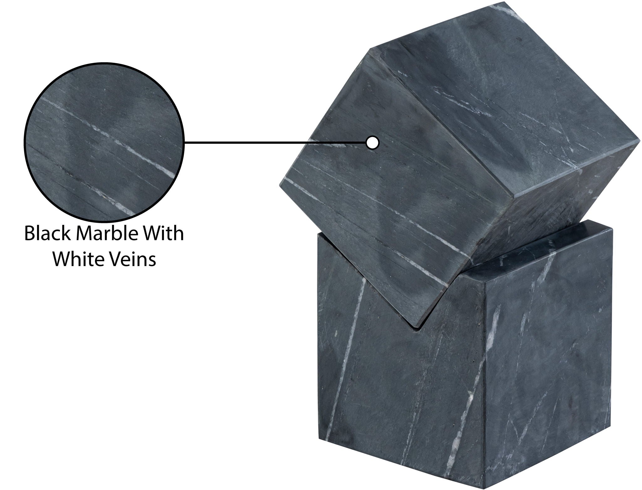 Quad - Marble Decorative Cube