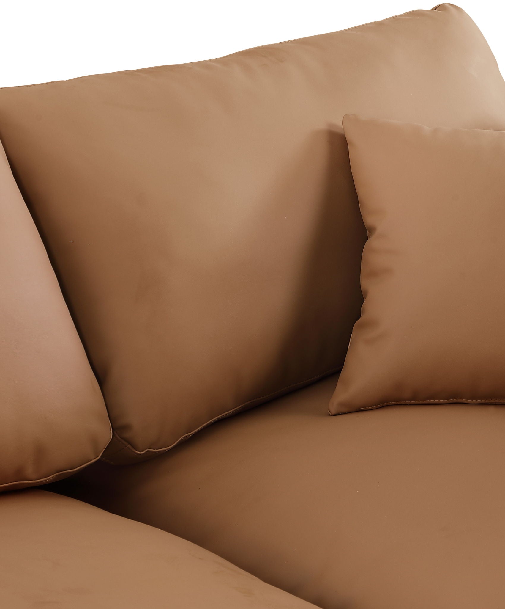 Comfy - Faux Leather Modular Armless Sofa 4 Seats