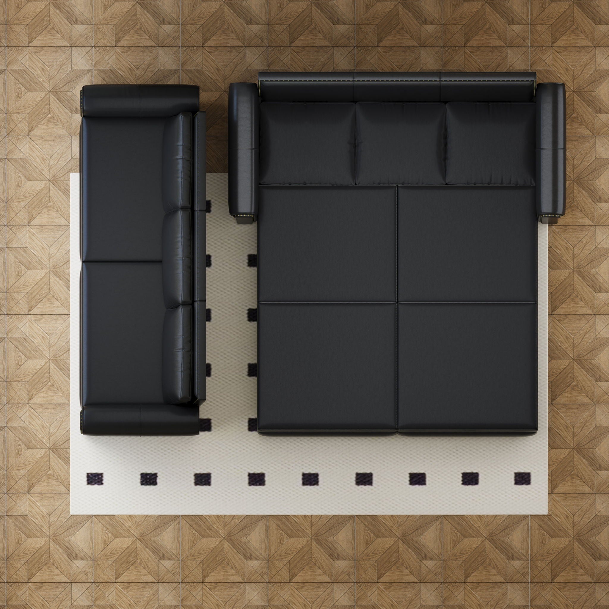 Chesterfield Sofa & Pull Out Bed