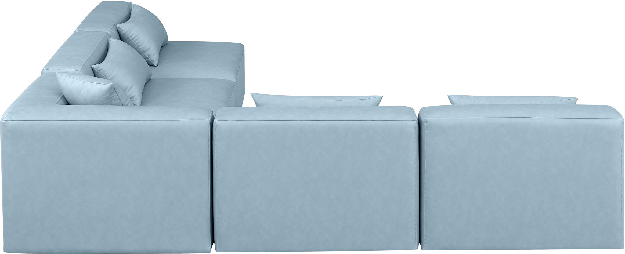 Cube - 5 Piece Modular Corner Armless Sectional