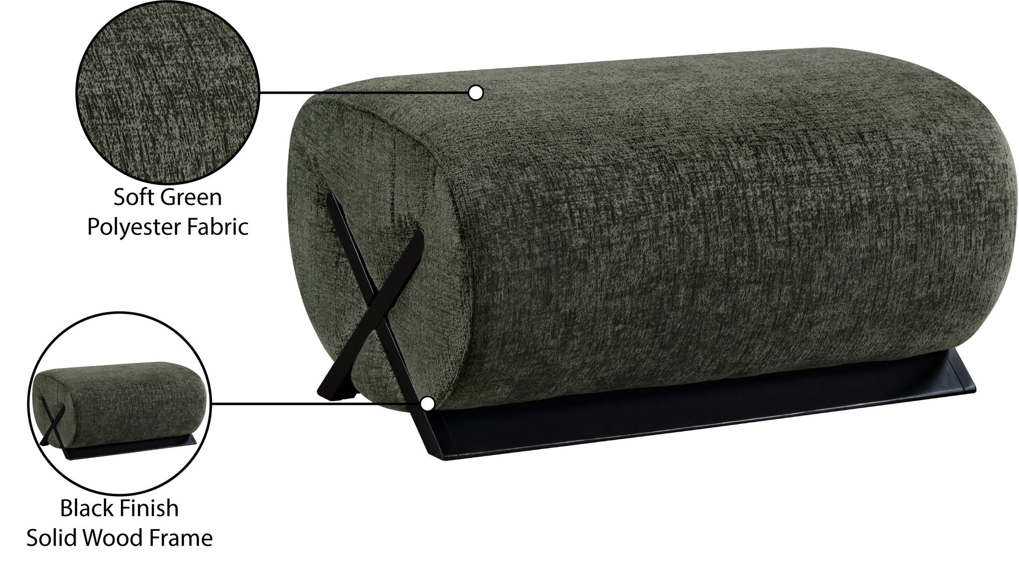 Akira - Upholstered Ottoman