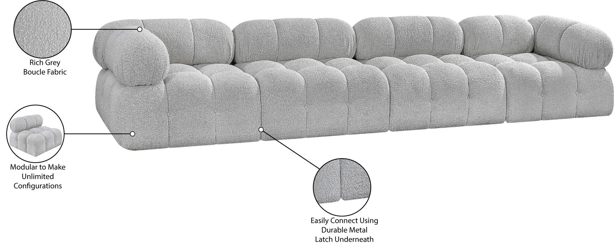 Ames - 4 Seat Modular Sofa
