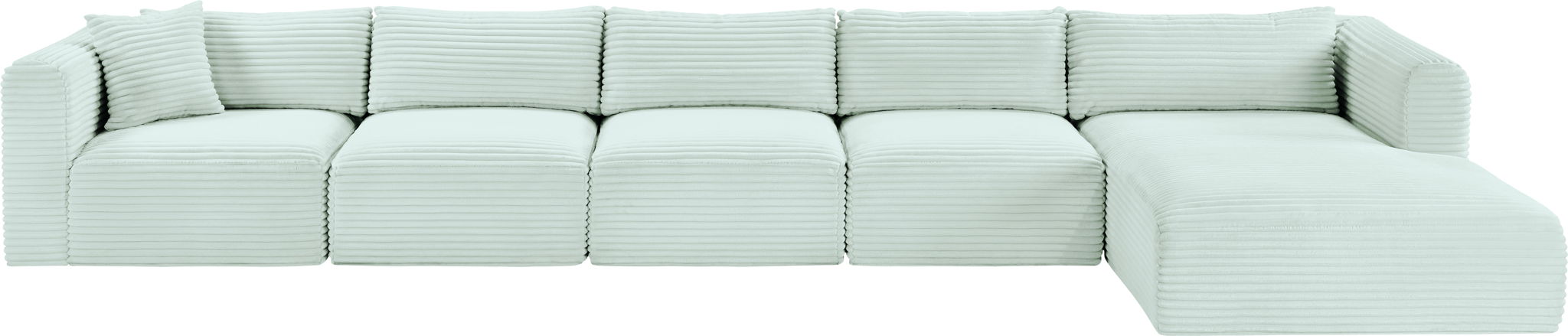 Shaggy - 5 Piece Modular Sectional With Chaise