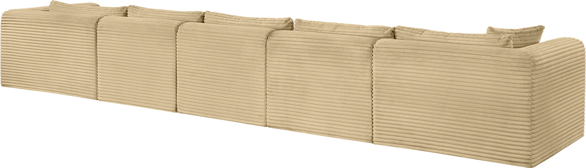 Shaggy - 5 Piece Modular Sectional With Chaise