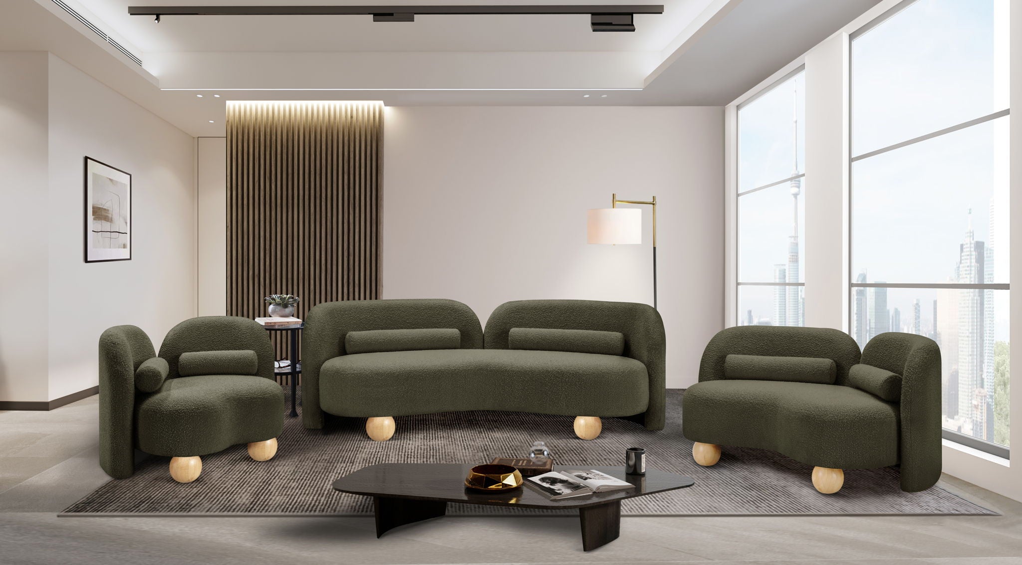 Daphne - Boucle Loveseat
