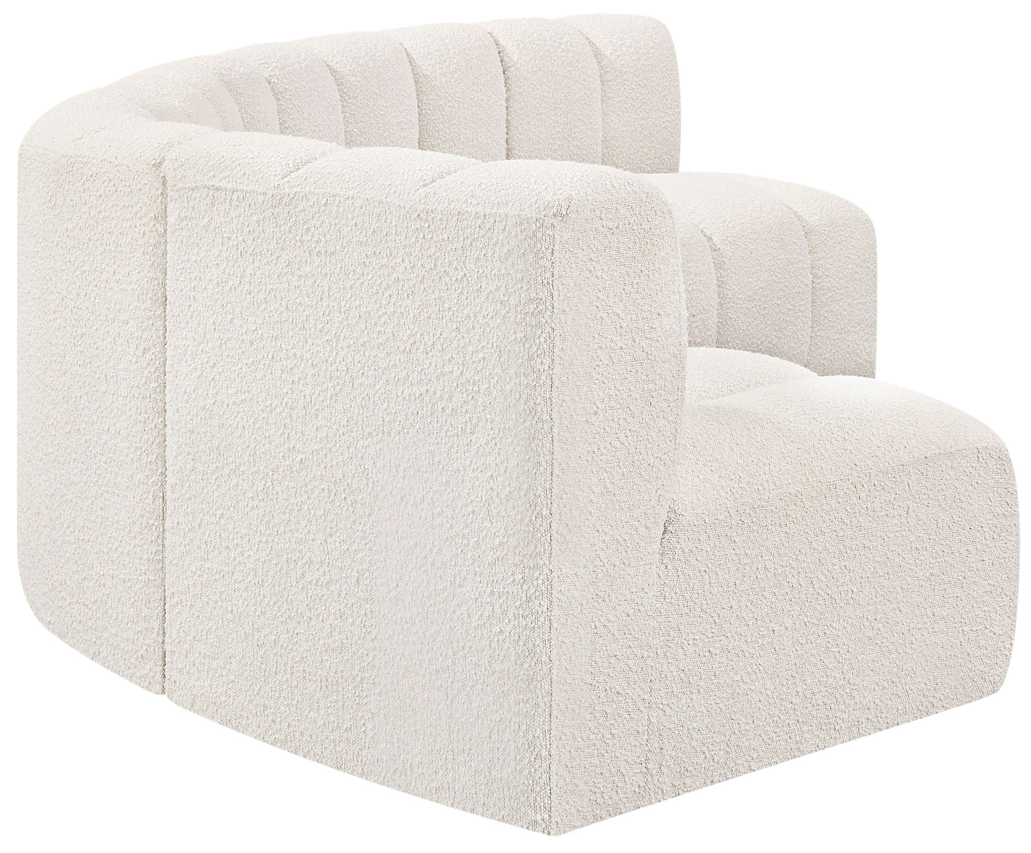 Arc - Boucle Fabric 5 Piece U-Shaped Modular Sofa