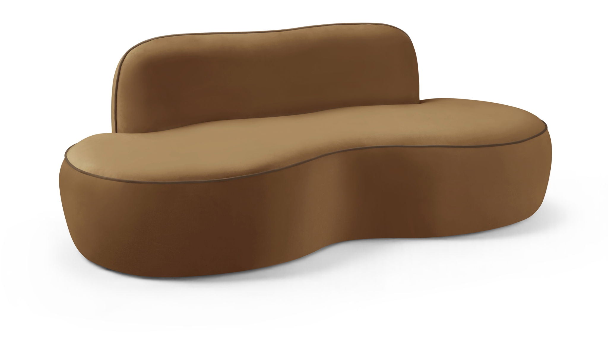 Swerve - Velvet 77" Upholstered Loveseat