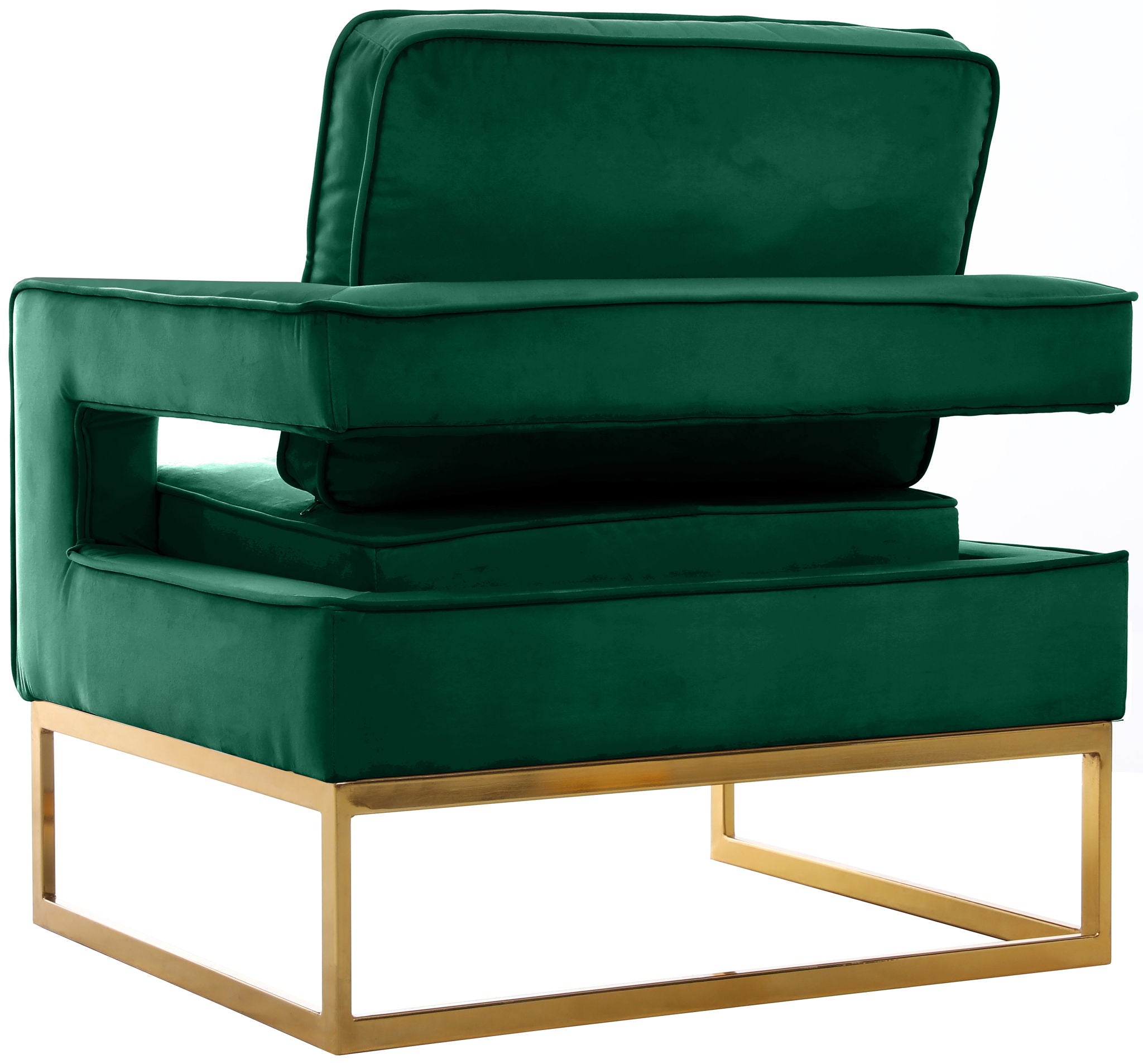 Noah - Accent Chair with Gold Legs