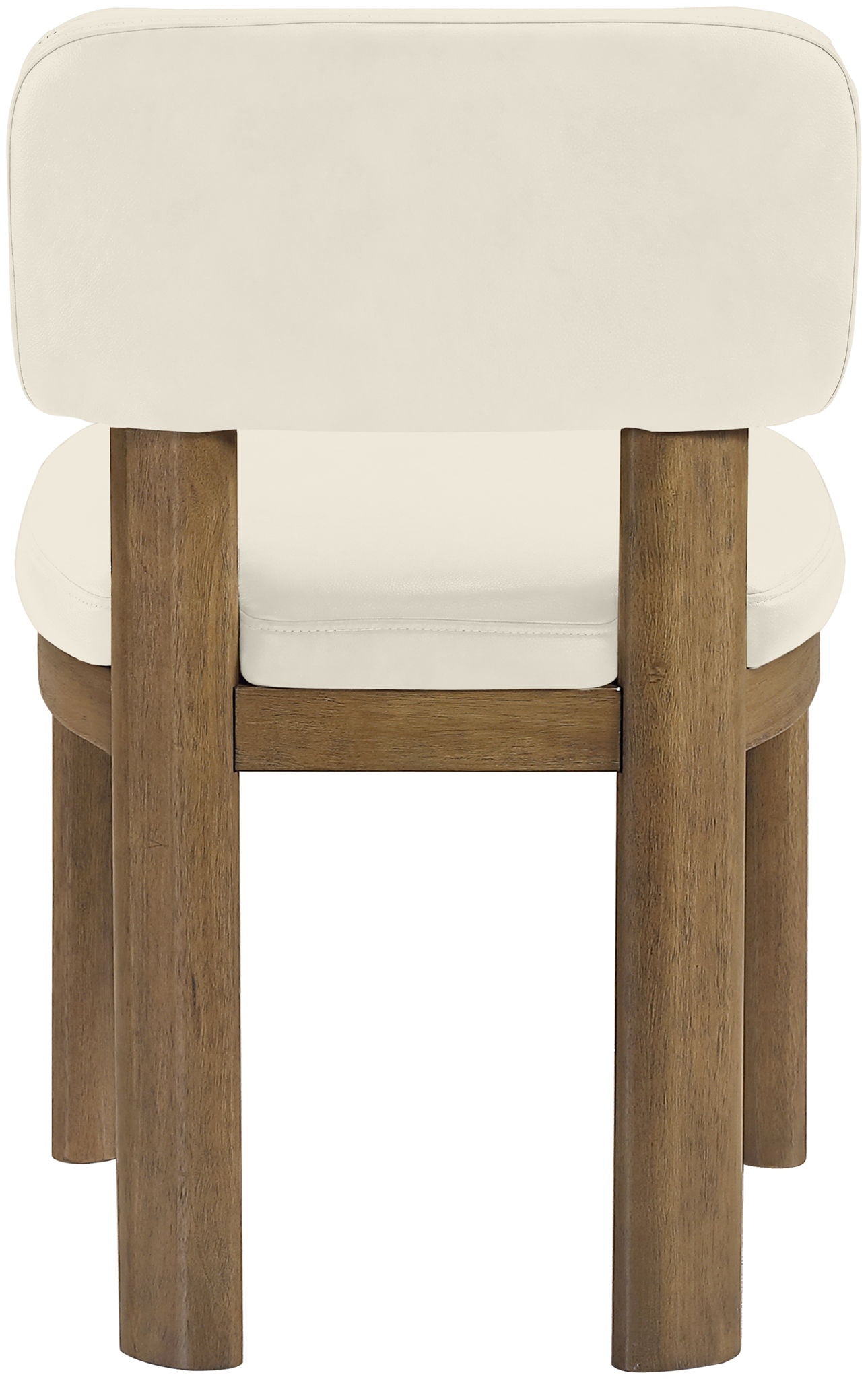 Paloma - Vegan Leather Upholstered Dining Chair (Set of 2) - Brown Frame