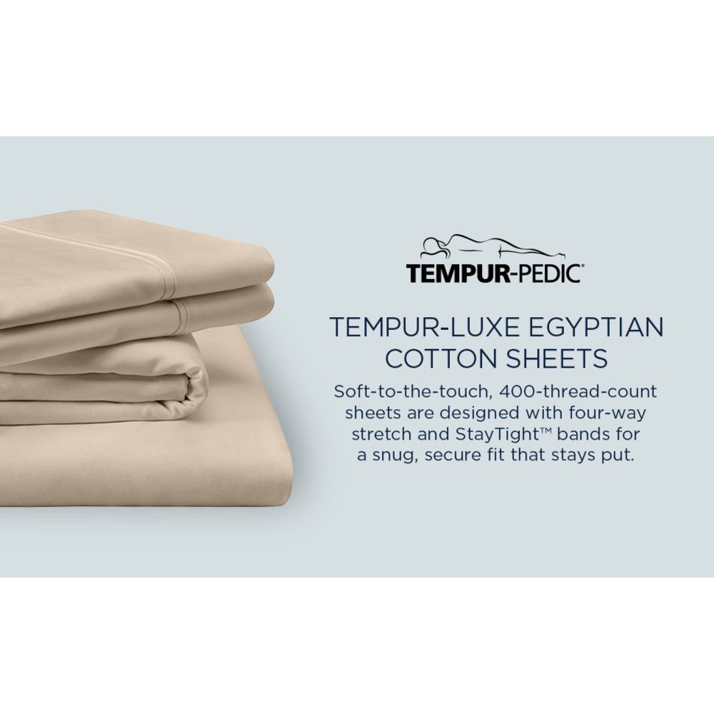 Linens - Tempur Luxe Egyptian Cotton Sheet Set - Silver Mist
