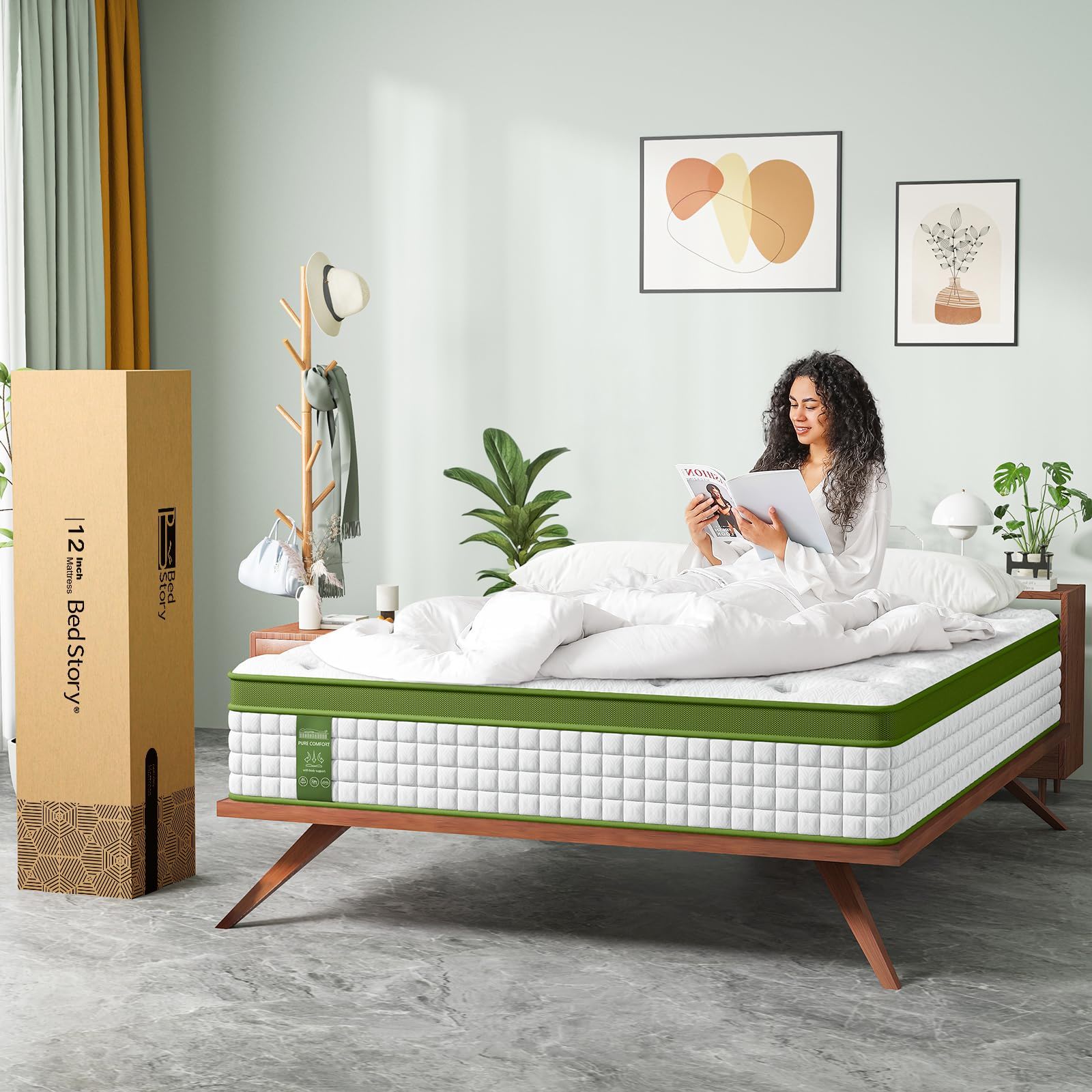 14" Hybrid Mattress With Gel Memory Foam And Pocket Springs