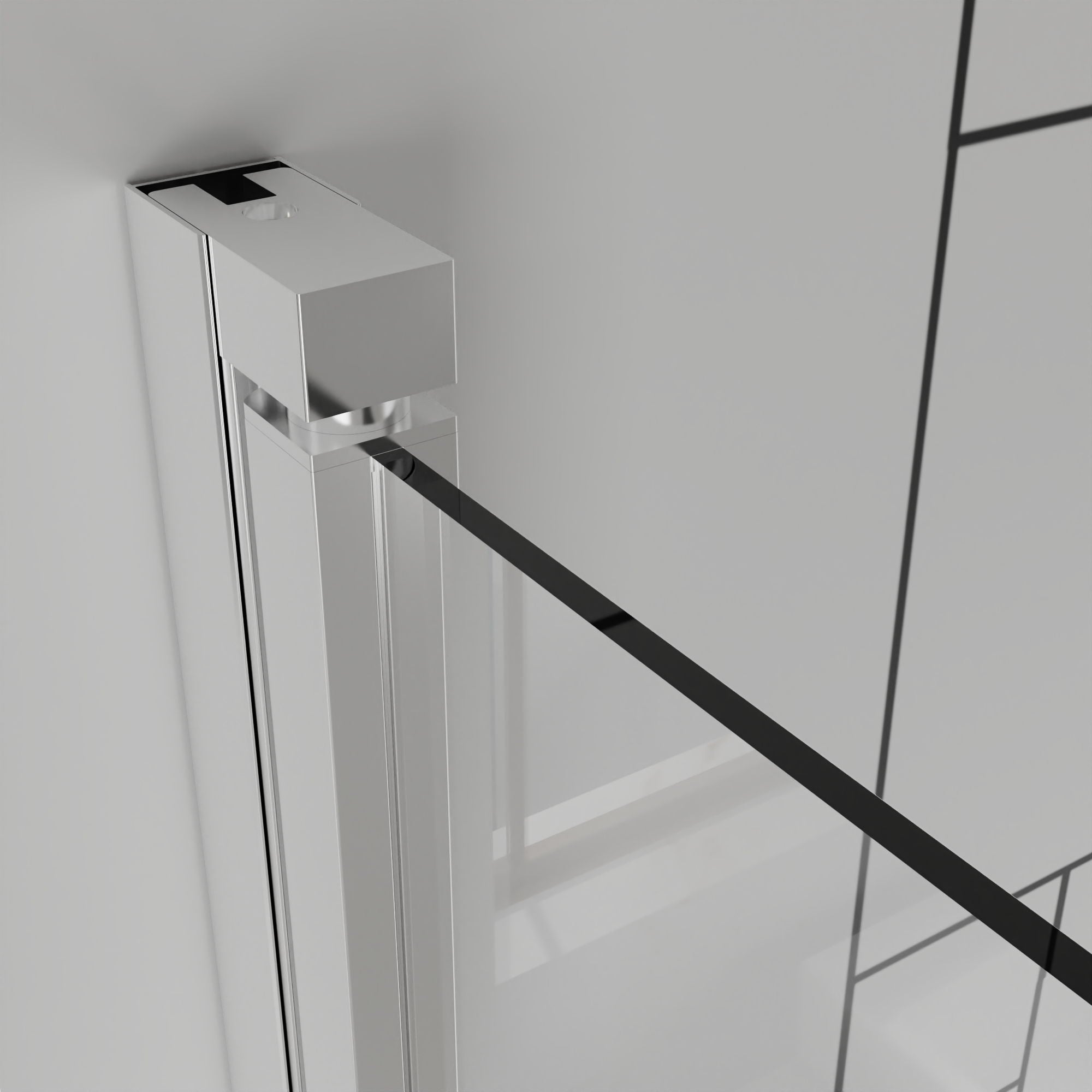 Frameless Bi Fold Shower Doors 30" W X 72" H - Chrome