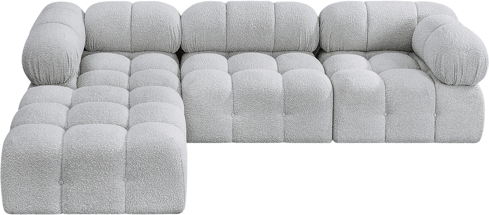 Ames - 4 Piece Fabric Modular Sectional