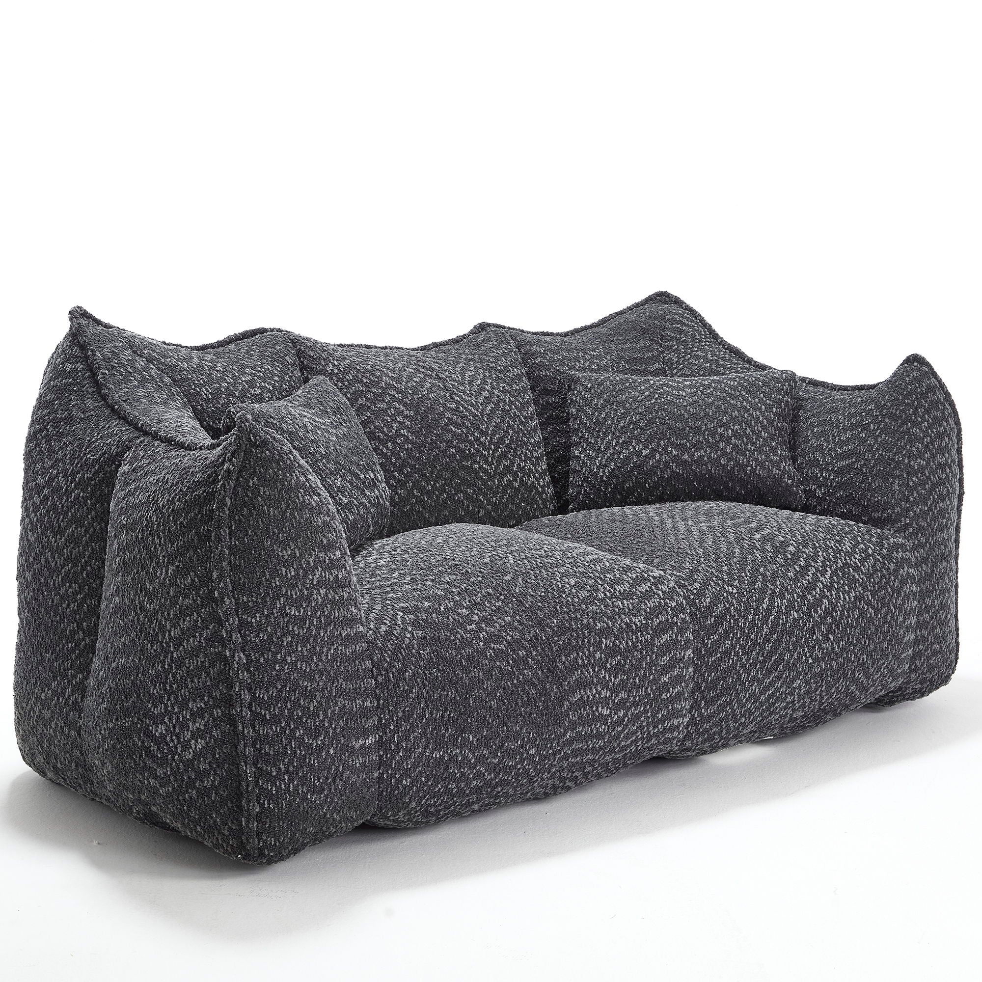 Comfortable Dual Beanbag Chair With High Resilience Foam Core For 2 People