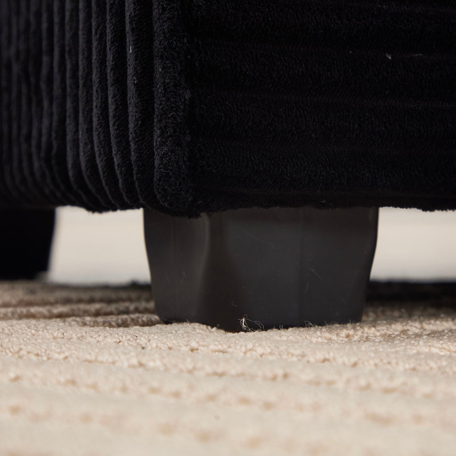 Convertible Sectional Sofa Bed Set With Armrest Storage, Cup Holder, USB - Black