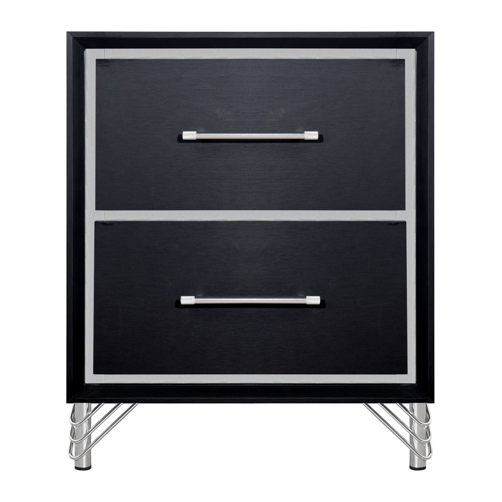 Ava - 2 Drawer Nightstand - Ebony