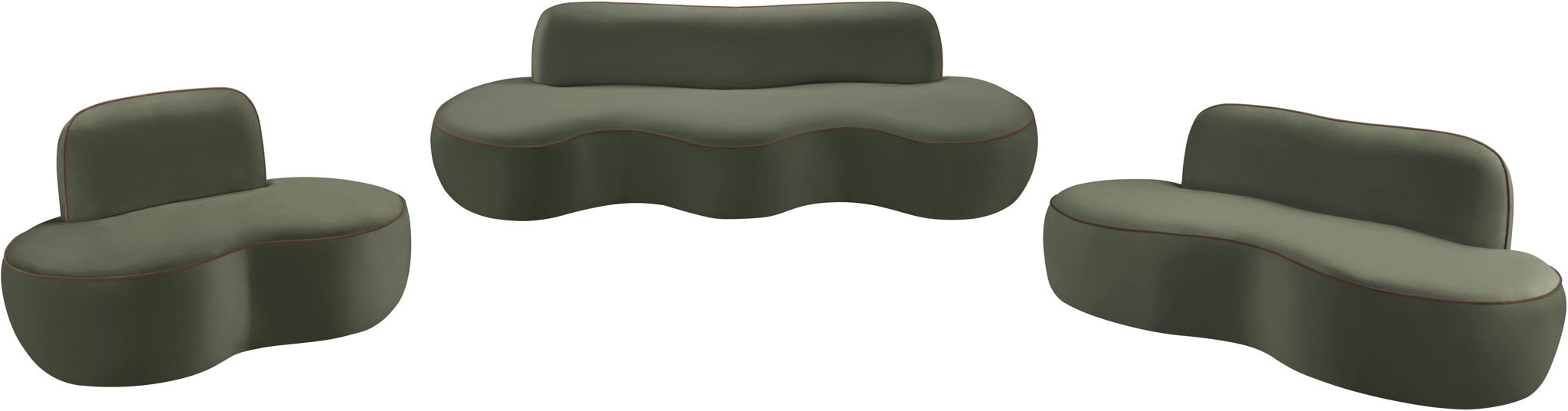 Swerve - Velvet 101" Upholstered Sofa