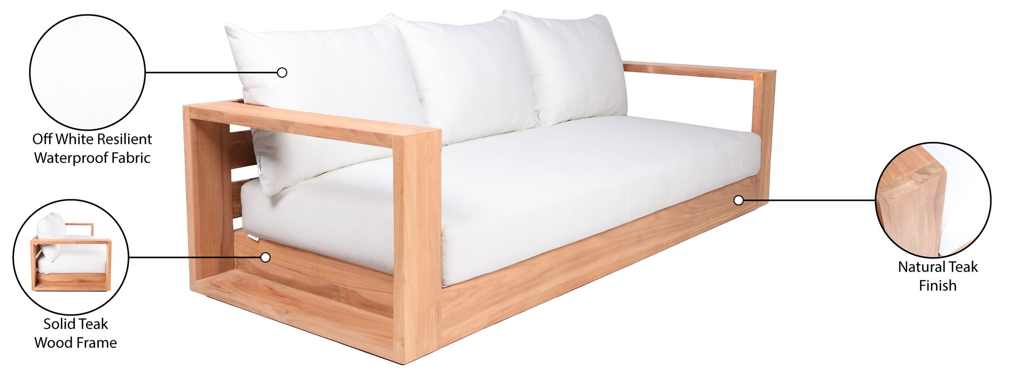 Tulum - Water Resistant Outdoor Sofa