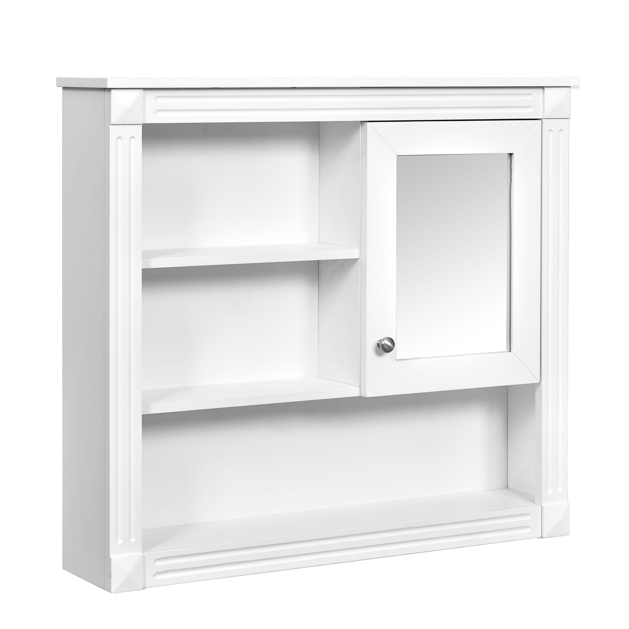 Wall-Mounted Bathroom Cabinet With Mirror And Adjustable Shelves