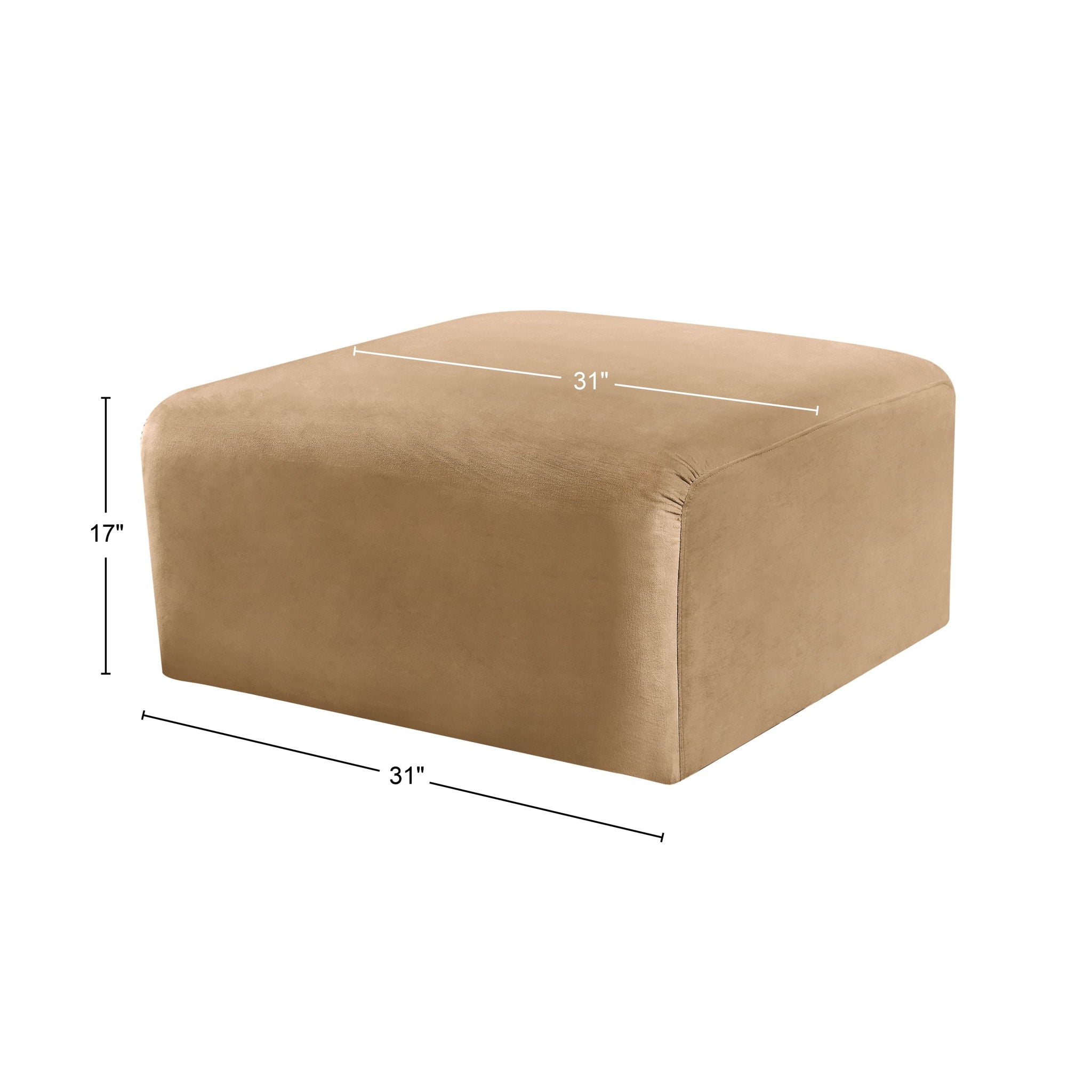 Arc - Velvet Ottoman