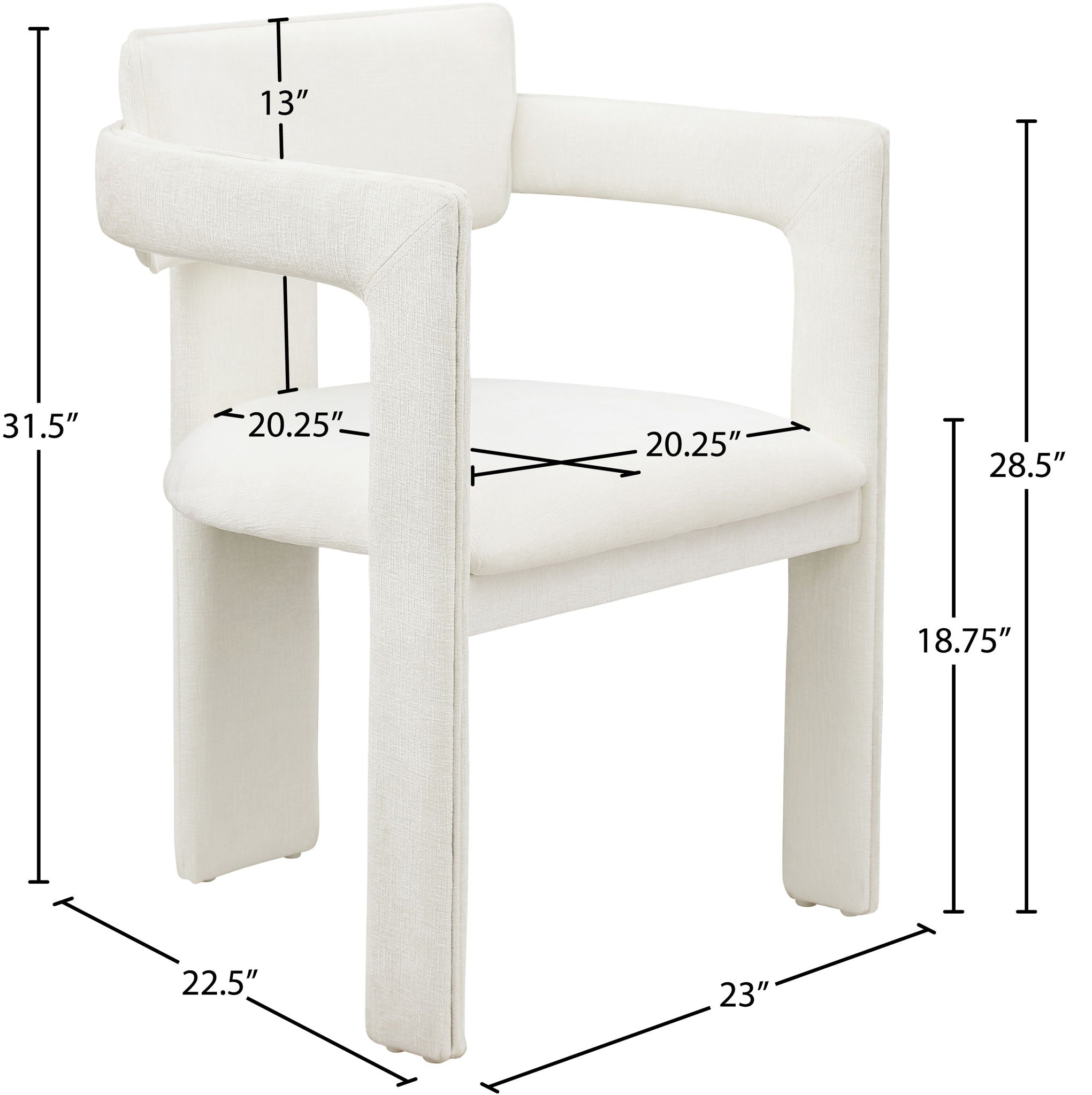 Brenda - Chenille Dining Chair (Set of 2)