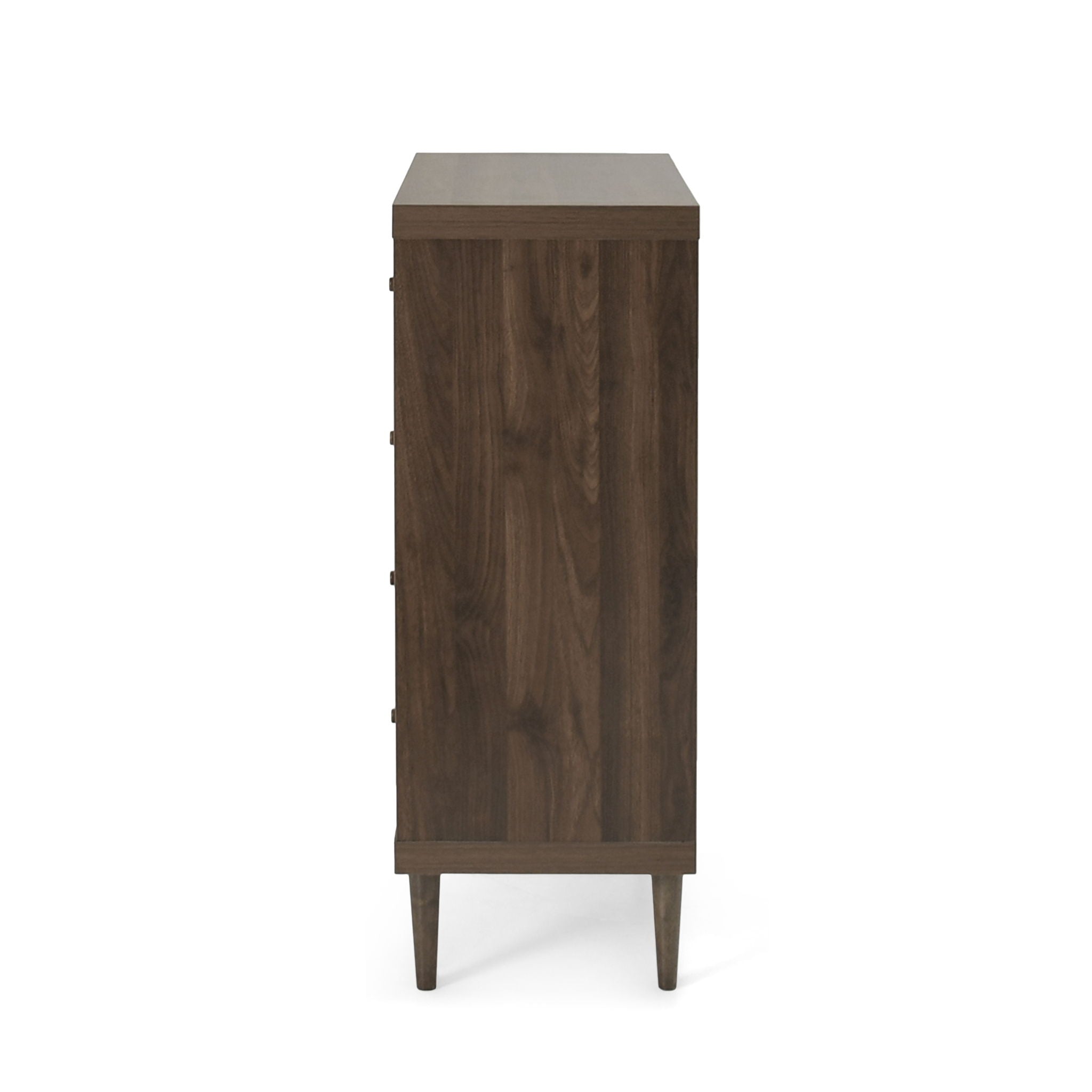 Farhart - Mid Century Modern 4 Drawer Dresser - Walnut