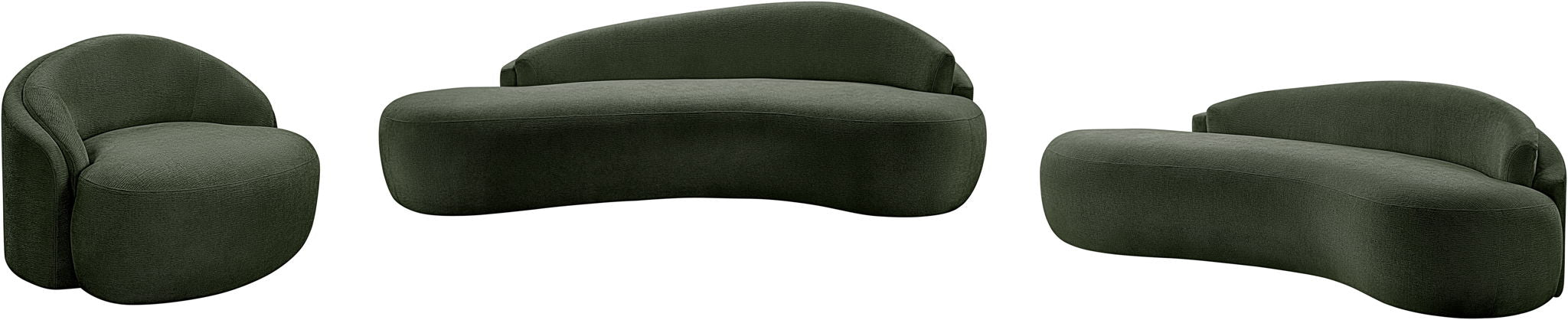 Caspian - Chenille Fabric Upholstered Sofa