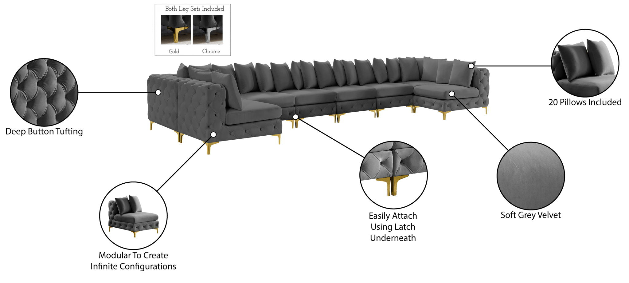Tremblay - 9 Piece Modular Sectional