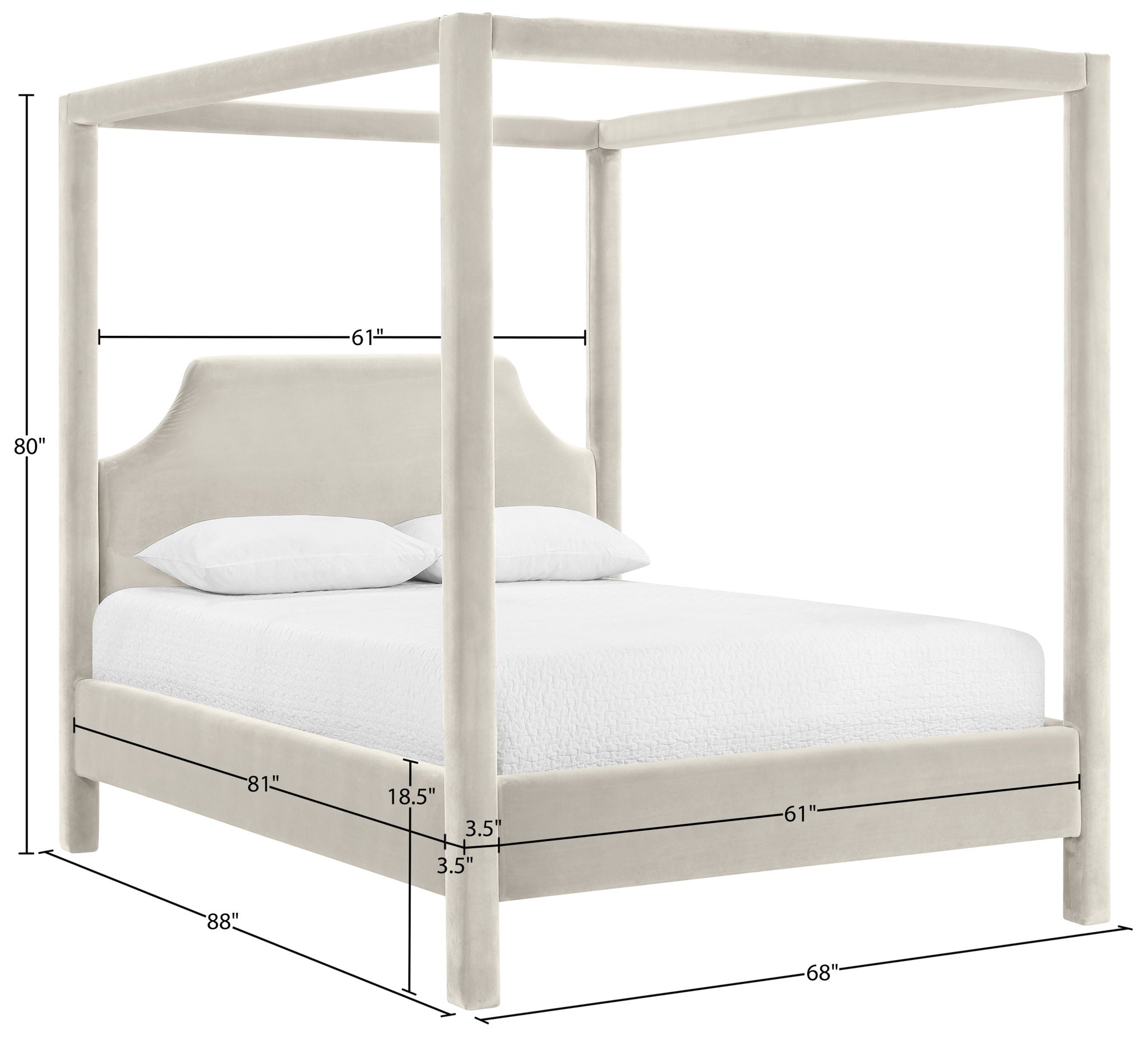 Dawson - Velvet Upholstered Bed