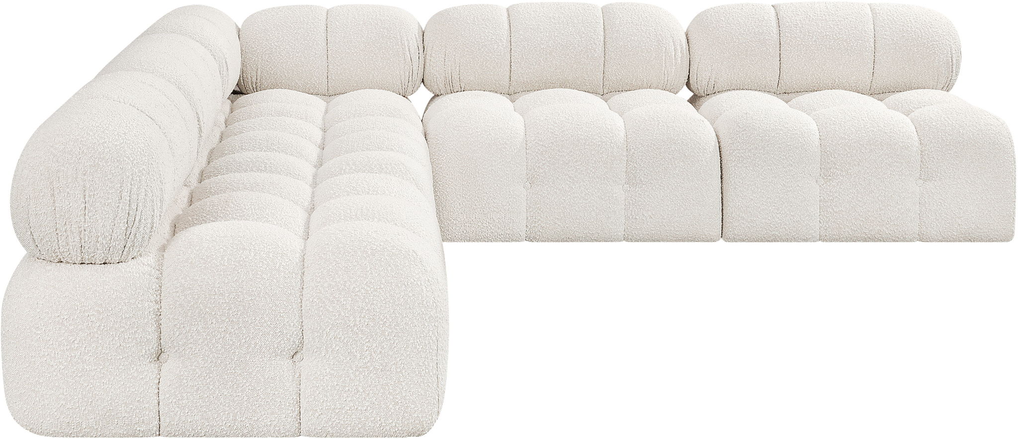 Ames - 5 Piece Fabric Modular Corner Sectional