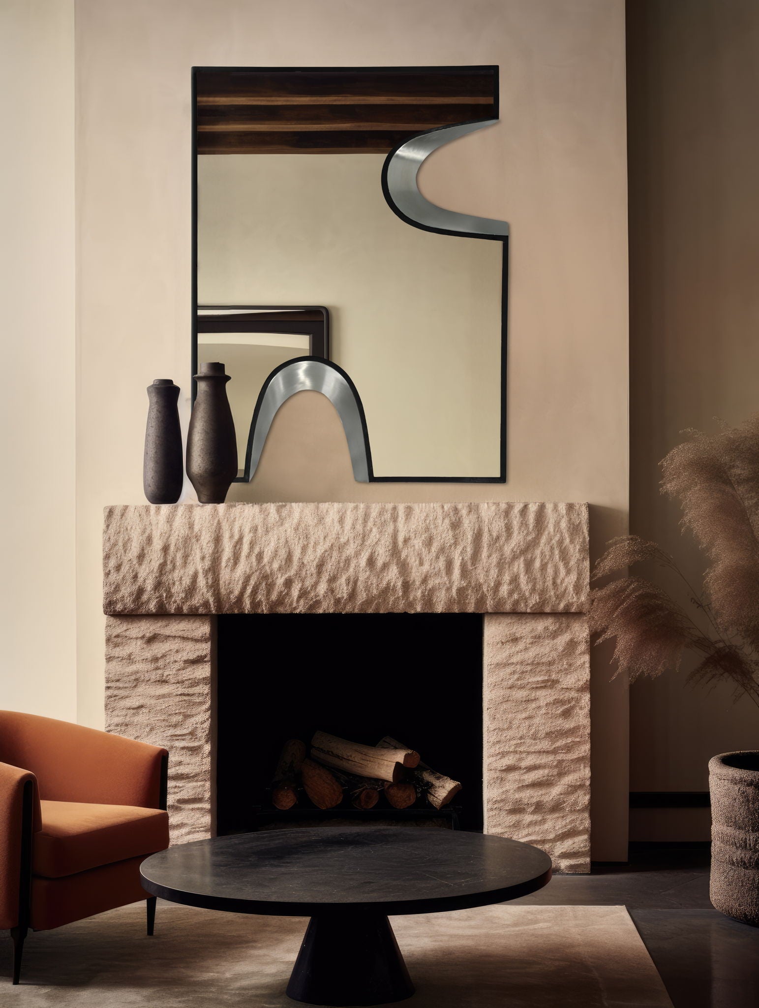 Soleil - Mirror With Silver Accent