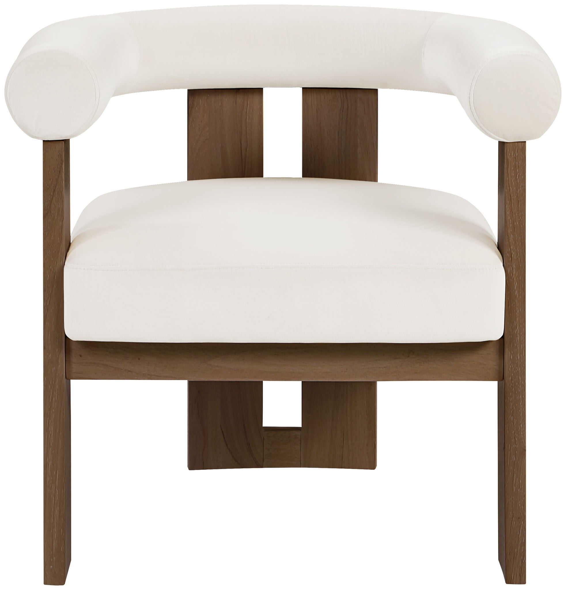 Arienzo - Performance Fabric Upholstered Accent Chair - Walnut Base