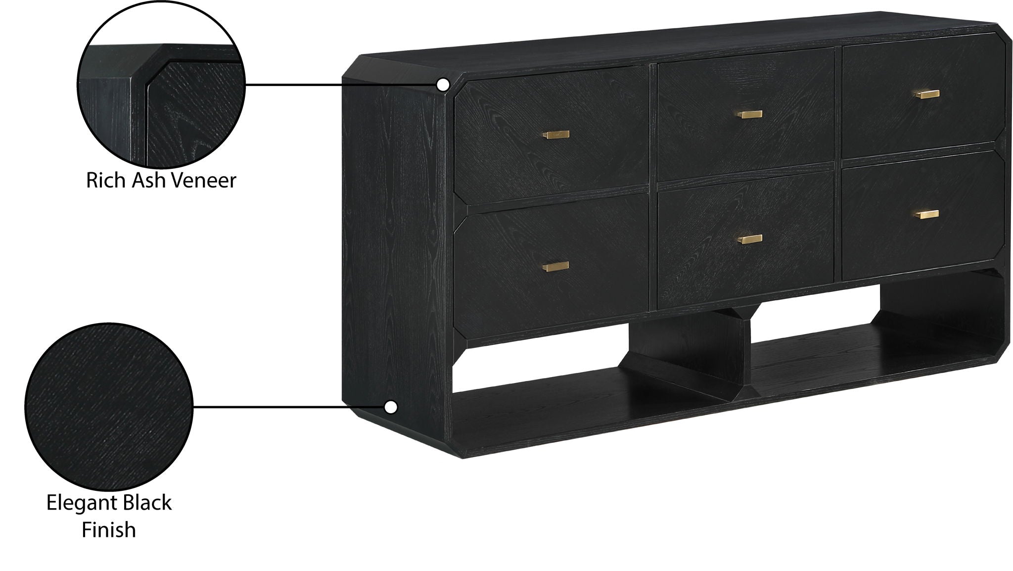Parker - Ash Veneer Dresser